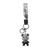 Llavero con forma de oso estrella con gradiente de pegamento que gotea de dibujos animados, bonito oso camaleón, bolso de muñeca, accesorios, colgante de llave al por mayor