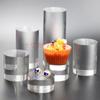 Cilindro de Cristal Acrílico Joias Haste de Plexiglass Acessórios de Decoração Base de Mercadoria Fotografia Cilíndrica
