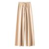 Calças de perna larga plus size emagrecedoras, grossas, 100 lãs, femininas, outono e inverno, plus size, cintura alta, drapeadas, soltas, de cashmere, calças de chão