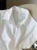 Camisa Feminina Europeia e Americana Transfronteiriça Amazon Simples com Amarração Versátil, Gola Reversível, Mangas Raglã, Cintura Elegante Ajustável, Top Emagrecedor
