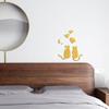 JM3265 Comércio Exterior Amor Transfronteiriço Gato Adesivos de Espelho Fornecimento de Fábrica Adesivos de Parede Acrílicos Adesivos de Parede Decorativos de Cabeceira