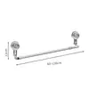 Toallero con Ventosa Baño Sin Perforaciones Baño Barra Telescópica para Toallas Estante de Almacenamiento Estante para Almacenamiento de Toallas de Baño