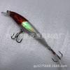 Señuelo de pesca con cebo falso láser interior de 9 cm con anzuelo de pluma, 10 colores, multicolor