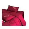 Algodón de fibra larga 100S, bordado de peces koi, patrón de jacquard, juego de ropa de cama de algodón de cuatro piezas, perfecto para bodas y celebraciones, rojo brillante, algodón puro, ropa de cama festiva