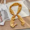 Lenço de Seda com Pérolas Estilo Coreano para Fotografia, Design de Nicho para o Dia a Dia, Lenço Fino Doce e Cool, Fita de Bolinhas para Primavera e Verão, 18 Cores