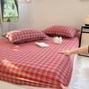 Touca de Cama de Fio de Camada Dupla de Algodão Puro Peça Única 2025 Novo Protetor de Colchão Cobertura de Cama de Algodão Integral para Solteiro Cobertura de Cama Suja All-inclusive para Uma Pessoa