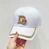 Gorra de Béisbol con Letra D Doble Nueva para Mujer Moda Primavera y Verano nis Gorra Urbana Combinable Sombrero de Moda que Modifica el Rostro