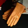 Guantes de Cuero Genuino para Mujer de Estilo Nuevo y Cálido, Talla Grande, Piel de Oveja, Cortavientos y Resistentes al Frío, Guantes de Cuero para Otoño e Invierno, Fábrica