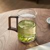 Vidrio borosilicato vidrio transparente hogar oficina recepción gran capacidad separación de té juego de té kung fu tres piezas Taza
