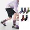 Calcetines para Niños Otoño Invierno Bosque Diversión Salvaje Bebé Rayados Dibujos Animados Elásticos Sin Costuras Calcetines Deportivos Calcetines de Doble Aguja