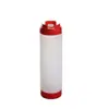 Jinde Fornecedor Direto do Fabricante Frasco Squeeze de Cabeça Dupla Frasco Squeeze de Molho de Cabeça Dupla Frasco de Molho de Tomate de Cabeça Dupla Frasco Bilateral para Molho de Salada