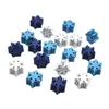 Acessórios para Joias DIY Floco de Neve de Natal Contas de Madeira Contas Soltas Corda de Cânhamo Pingente Fio de Contas de Madeira Acessórios Manuais DIY Contas Soltas