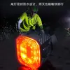 Lanterna Traseira Inteligente, Freio para Ciclismo Noturno, Sensor para Bicicleta de Montanha Luz de Advertência para Estrada, Carregamento Equipamento de Ciclismo Fabricante Personalização