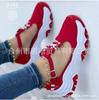 Zapatos de Mujer Talla Grande Nuevos 2023 Zapatos Casuales de Mujer Transfronterizos Zapatos Planos Huecos con Lazo y Hebilla de una Palabra Europeos y Americanos para Mujer