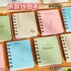 Cuaderno de espiral simple estilo Morandi para estudiantes, lindo diario en blanco, cuaderno de alto valor, papelería, cuaderno pequeño
