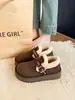Sapatos femininos estilo Birkenstock com sola grossa e forro de fleece, nova coleção de inverno 2026, extra grossos e quentes, totalmente fechados, com forro peludo, sapatos femininos de algodão