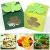Caja de Dulces Temática Día Irlandés Transfronterizo St. Día de San Patricio Trébol Dibujo Animado Caja de Regalo Venta al por Mayor Personalización