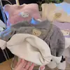 Otoño e Invierno para Niños Lana y Seda Nuevo Forro Polar Grueso Cálido Tops Base para Niños y Niñas Sudaderas Elegantes Versátil