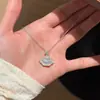Collar de Vestido de Princesa Plata S925 Lujoso de Gama Alta Regalo de Cumpleaños Cadena Versátil para Clavícula que No se Desvanece