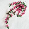 Direto da fábrica Meihe 3 jiao rosa pendurado na parede flores artificiais feitas à mão decoração de casa flor design floral atacado