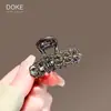 Pinza de Flor de Pedrería para el Cabello para Mujer 2024 Nuevo Pasador Metálico Pinza para Flequillo Cabello Suelto Tamaño Pequeño Pinza de Tiburón