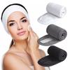 Diadema de Velcro, Pañuelo de Lana para la Cabeza, Turbante de Doble Capa, Goma para el Cabello Absorbente de Agua, Herramienta de Maquillaje para Salón de Belleza Facial de Spa