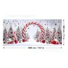 Banner de Porta de Garagem Feliz Natal Capa de Porta de Jardim Feliz Feriado Fundo Tecido de Fundo para Decoração de Inverno ao Ar Livre