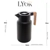 Garrafa Térmica Plástico Orgânico Preto 1L - Lyor