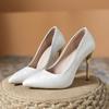 Tacones Altos Estilo Francés para Mujer, Stiletto, Otoño 2025 Nuevo Punta Fina, Estilo Chino, Zapatos de Salón Hermosos y Cómodos de Boca Baja