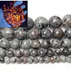 Piedra de Llama Fluorescente Natural Cuentas Sueltas Pulsera de Cuentas Pulsera Collar Accesorios para Joyería DIY Cuentas Productos Semi-Terminados Mayoreo