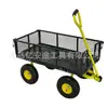 Carrito de red tirado a mano, Carrito de herramientas de jardinería, Carrito de compras de alta capacidad de carga, Carrito de puesto, Carrito portátil, Carrito de red metálico