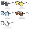 Gafas de Sol de Doble Puente Miding, Protección UV, Gafas para Conducir, Gafas de Sol con Montura Grande en Forma de T, Gafas de Sol para Fotografía Callejera