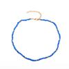 Colar de Miçangas Estilo Étnico com Miçangas Coloridas, Corrente Clavicular de Praia, Choker Curto Estilo Boêmio, Estilo Geométrico