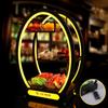 Venta al por mayor del fabricante Plato de fruta con forma de huevo para bar Placa de snack de hierro que emite luz LED Placa de snack KTV Plato de fruta Envío gratis