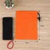 Bolsa de nylon com cordão para acabamento de roupas, bolsa de armazenamento, cordão de poliéster, atacado de fábrica