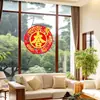 Decoraciones de Ventana de Papel Recortado con el Carácter de Bendición, Artesanía Láser, Suministros de Año Nuevo del Festival de Primavera, Bendición Autoadhesiva de Terciopelo Rojo Cristalino, En Stock