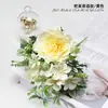 Venda Direta de Fábrica de Buquês de Flores Artificiais Estilo Nórdico, Buquê de Noiva para Casamento, Buquê de Rosas, Hortênsia, Peônia, Buquê de Rosas Artificiais