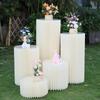 Mesa de Postre Plegable Origami Soporte de Exhibición Cilíndrico Adorno de Decoración para Ventana Columna Accesorios para Bodas Columna Romana Pasillo Boda