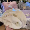 Camisetas Base Gruesas de Dibujos Animados de Lana, Seda de Morera y Forro Polar de Koala para Otoño e Invierno para Niñas y Niños, Ropa Interior Cálida y Versátil