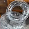 Flotador de natación con lentejuelas, anillo flotante engrosado de PVC para parque acuático, adulto femenino, 110 cm, boya salvavidas inflable