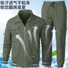 Traje de Malla Transpirable de Verano de Secado Rápido Ropa de Aire Acondicionado Holgada Protección Laboral Resistente a la Suciedad Antiabrasión Casual Protección Solar Secado Rápido Ropa de Trabajo