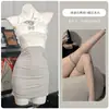 Romance Floral Lencería Sexy Escote Bajo Adorno de Encaje Hueco Fruncido Conjunto de Secretaria Cuello Halter Vestido Bodycon A1075