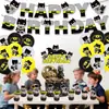 En Stock Decoración de Escena de Cumpleaños Temática de Batman Artículos para Fiesta Set de Globo de Látex Banner