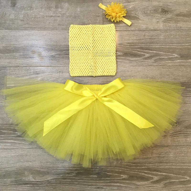 yellow tutu top skirt dress 10