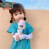 Manga de dedo de verano de venta caliente para niños manga de seda de hielo protector solar manga de hielo dibujos animados lindo ins distribución de manga de viento