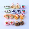 Brillante tridimensional pastel queso pizza crema pegamento DIY carcasa de teléfono móvil material resina joyería accesorios pasador de pelo cuerda para la cabeza