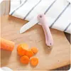 Cuchillo de Fruta Cerámico Plegable Estilo Escandinavo para el Hogar, Mini Cuchillo Cerámico Portátil, Cuchillo Pelador de Cocina, Cuchillo de Fruta para Viaje