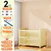 Estante de aço com portas de vidro transparente, armário de exposição, armário à prova de poeira para figuras, armário de armazenamento de metal, estante de aço