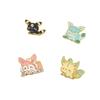 Acessórios de Broche de Liga de Esmalte Série Animal com Formato de Gato Fofo de Desenho Animado e Pequeno Monstro Atacado