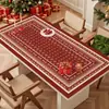 Tapete de mesa de silicone, à prova d'água e à prova de óleo, toalha de mesa sem lavagem, vermelho de Ano Novo, tapete de mesa de Festival da Primavera, resistente ao calor, tapete de mesa de centro de Natal